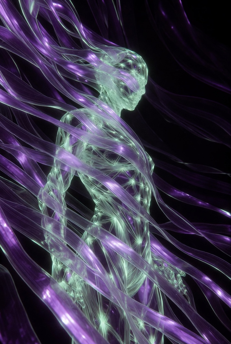 Solana entity form — purple and mint light body